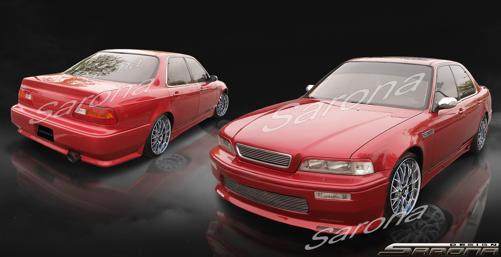 Custom Acura Legend Body Kit  Sedan (1991 - 1995) - $1295.00 (Manufacturer Sarona, Part #AC-004-KT)